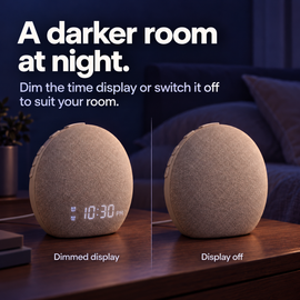 Dawn wake-up light with US 12-hour AM/PM display